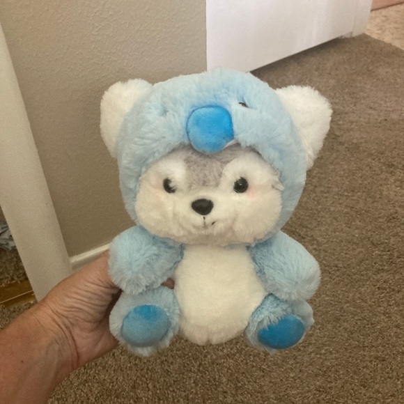 Other - Blue and White Plush Bear Toy